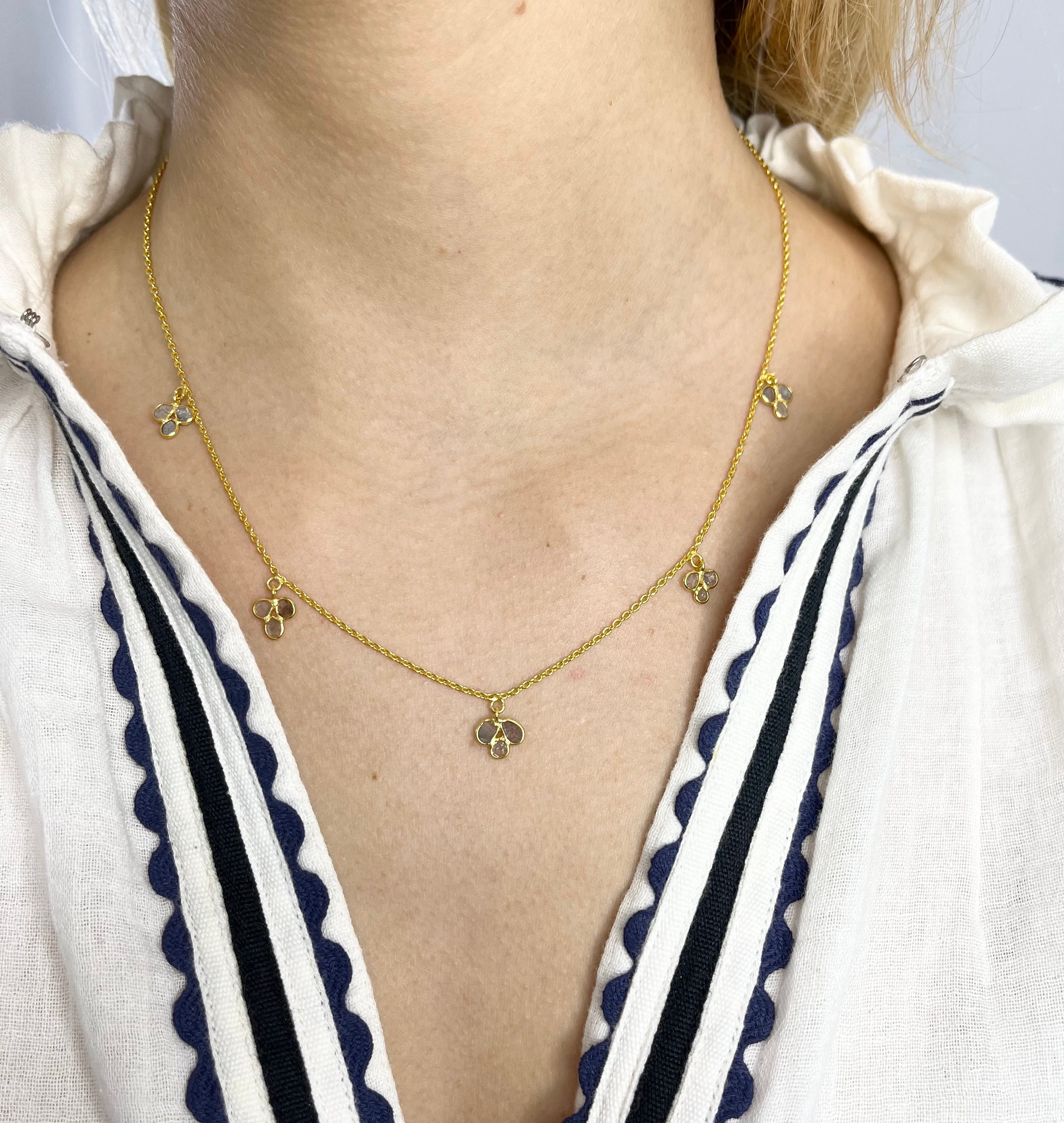 Polky diamond necklace - Diaperis – Joée Paris